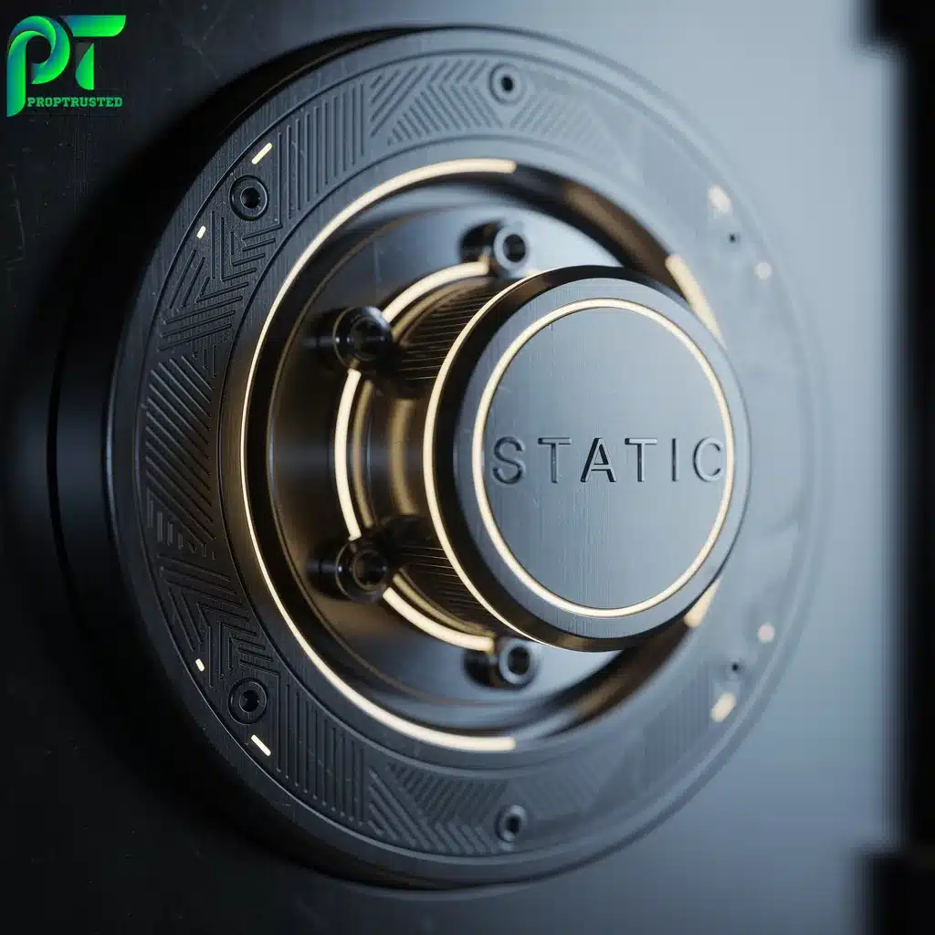 Secure static drawdown model protecting funded trader accounts from unrealized profit retracements.